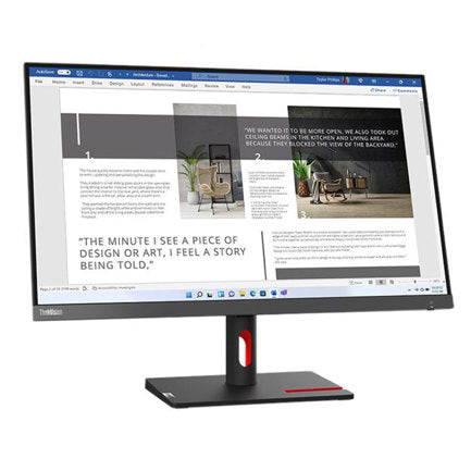 Monitor Lenovo ThinkVision S27i-30 de 27" 1920x1080 Full HD 1080p 4ms 100Hz Color Negro