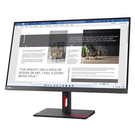 Monitor Lenovo ThinkVision S27i-30 de 27" 1920x1080 Full HD 1080p 4ms 100Hz Color Negro