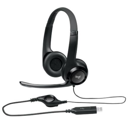 Diadema Logitech H390 Micrófono USB Color Negro