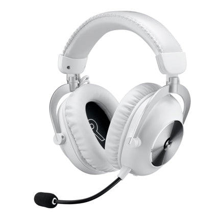 Logitech Pro X 2 Lightspeed Wireless Headset with Detachable Microphone, White