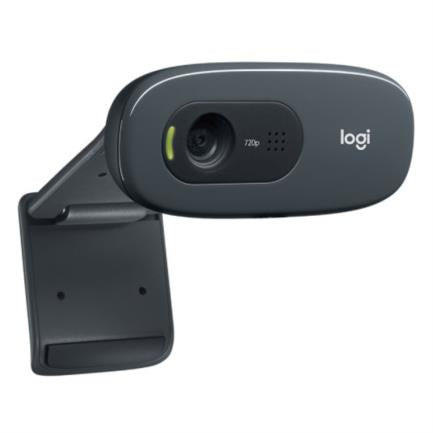 Logitech C270 HD 720p Webcam Plug-and-Play Integrated Microphone Black