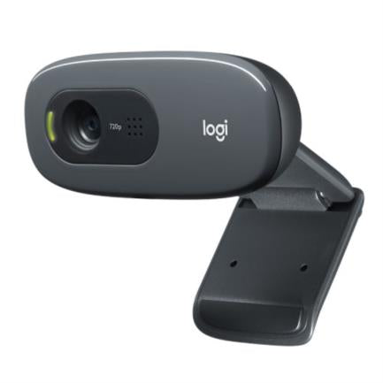 Logitech C270 HD 720p Webcam Plug-and-Play Integrated Microphone Black