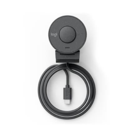Cámara Web Logitech Brio 300 1080p USB-C con Corrección Iluminación Automática Micrófono Color Grafito