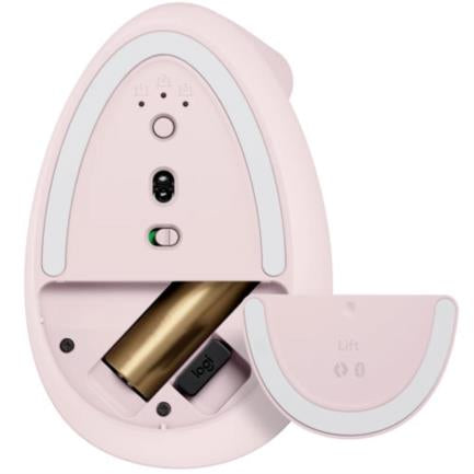 Logitech Lift Vertical Ergonomic Mouse 1000dpi Rose Color