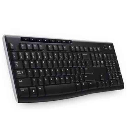 Logitech K270 Wireless USB 2.0 Keyboard - Black