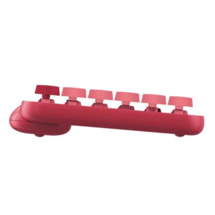 Teclado Logitech Pop Mecánico Teclas Emoji Personalizables Color Rosa Coral