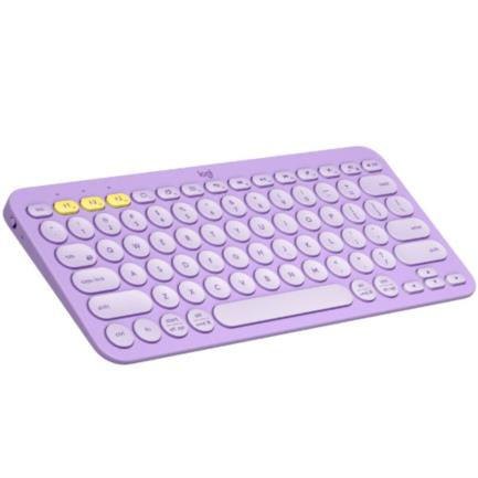 Logitech K380 Multi-Device Bluetooth Wireless Keyboard Lavender Lemonade