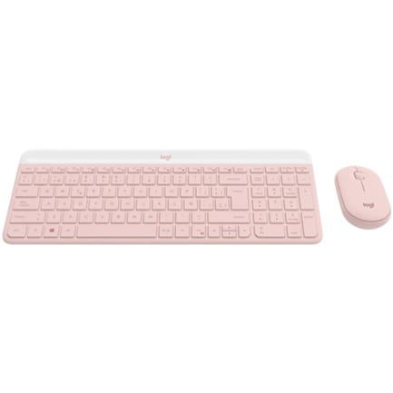 Logitech MK470 Wireless Keyboard and Mouse Nano USB Receiver Pink
