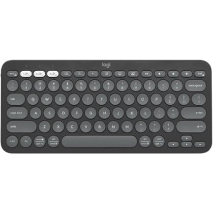 Logitech Pebble Keys 2 K380S Multi-Device Wireless Bluetooth Keyboard Graphite