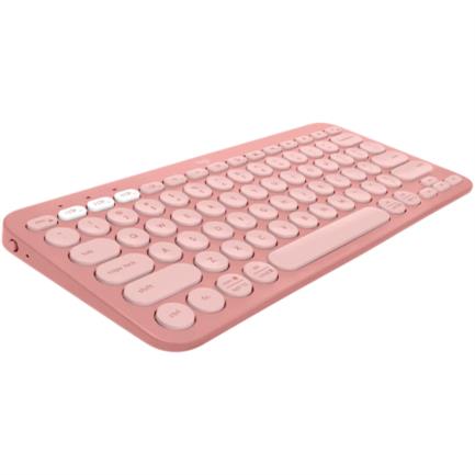 Logitech Pebble Keys 2 K380S Multi-Device Wireless Bluetooth Keyboard Rose