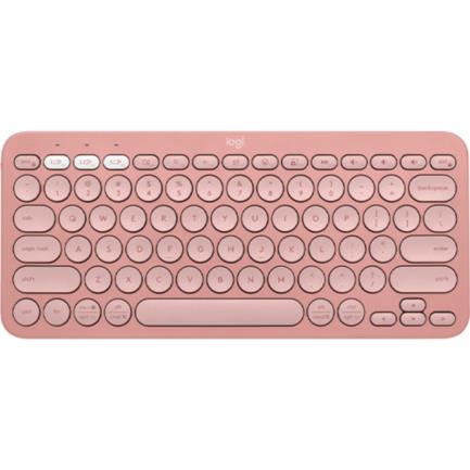 Logitech Pebble Keys 2 K380S Multi-Device Wireless Bluetooth Keyboard Rose