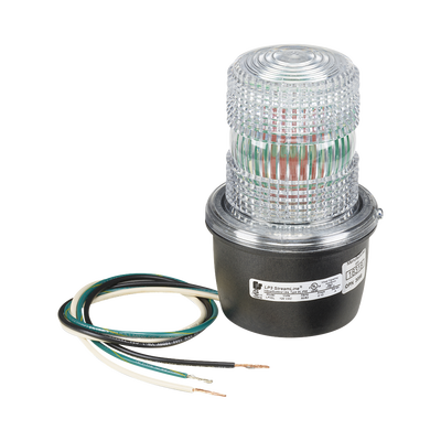 Luz de advertencia LED serie Streamline, 120 Vca, montaje tipo T, claro