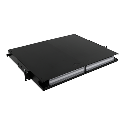 Distribuidor de Fibra Óptica de Alta Densidad LigthVerse *Plus* Para Rack de 19 Pulgadas, Acepta 4 Placas Plug and Play, Hasta 96 Fibras, 1 UR