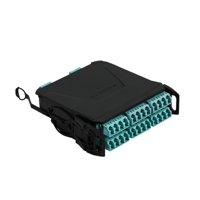 Módulo Plug & Play LightVerse, Hasta 24 fibras, Base 12 Hembra, "Shuttered" LC/UPC para fibra Multimodo OM4, UL Loss