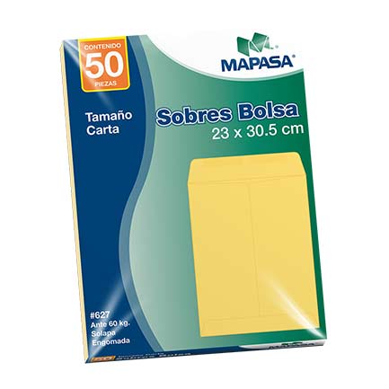 MAPASA ENVELOPE GUMMED FLAP 60KG 10 BAGS W/50 23.0x30.5 cm
