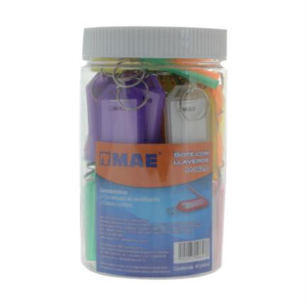 Mae Pot with 60 Assorted Color Keychains
