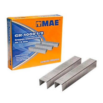 Mae Heavy Duty Staple 1/2" 70 to 100 Sheets Box w/1000 Pcs