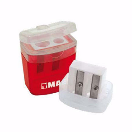 Mae SPD-2G Double Reservoir Sharpener with Lid Box C/24 Pieces