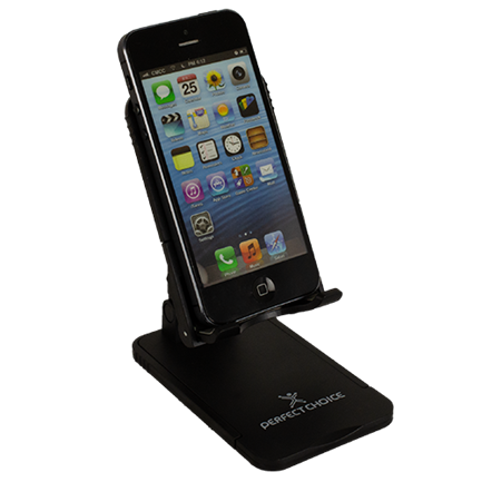 Perfect Choice Foldable and Portable Desktop Smartphone Stand Black