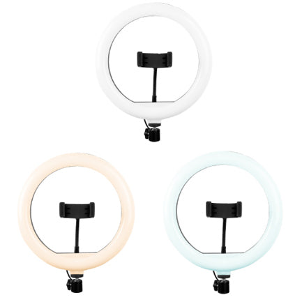 PERFECT CHOICE 10-INCH RING LIGHT FOR STREAMING WITH EXPANDABLE BASE AND TRIPOD