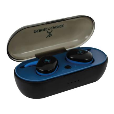 Perfect Choice Wireless BT TWS Extra Bass Earbuds Black