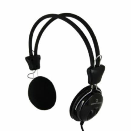 Perfect Choice On-Ear Headphones 3.5mm Integrated Microphone Black