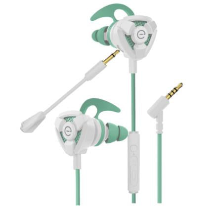 Gamer Headphones Perfect Choice Easy Line Storm Detachable Microphone 3.5mm White-Green