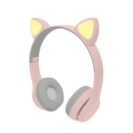 Perfect Choice Catto Wireless Headband with Light for Kids Pink