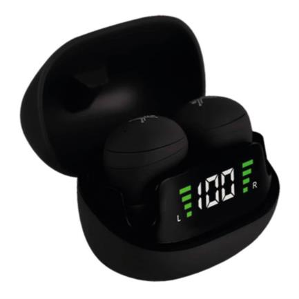 Perfect Choice TWS Mini Tiny Beats Wireless Earbuds with Charging Indicator, Black