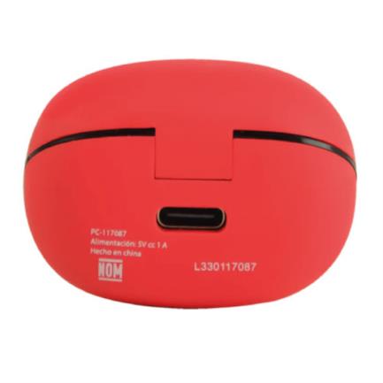 Perfect Choice TWS Mini Tiny Beats Wireless Earbuds with Charging Indicator, Red