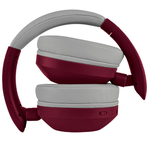 SOUNDIA ON-EAR WIRELESS BT HEADPHONES - BURGUNDY