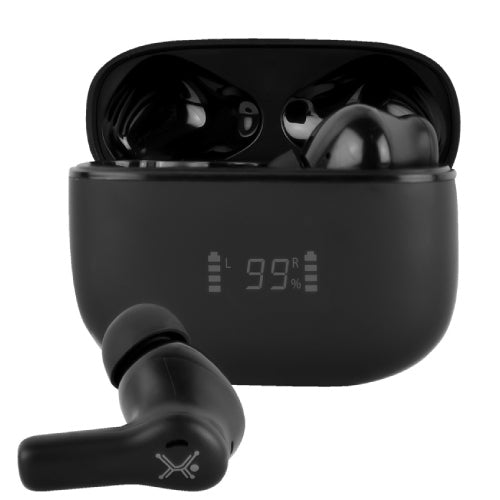 PERFECT CHOICE TWS ANC+ENC INTUNE BLACK EARBUDS