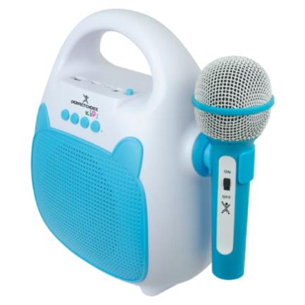 Karaoke Perfect Choice Sing Portátil Inalámbrico Bluetooth para Niños Color Azul-Blanco