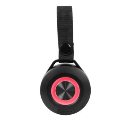 Perfect Choice Handy Portable Wireless Speaker Rechargeable Battery RGB Light Black