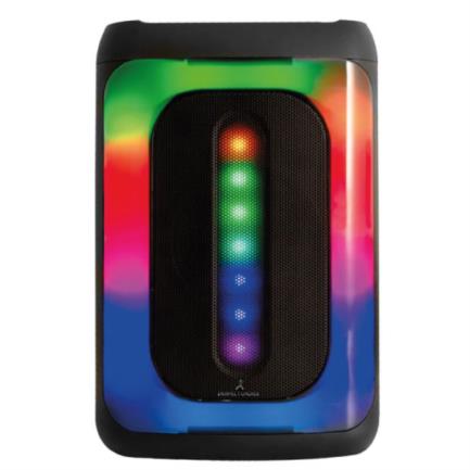 Perfect Choice Wireless Speaker USB Type-C Connector RGB Panel Rechargeable Battery Black