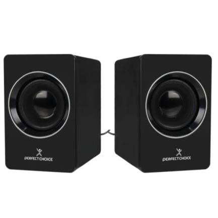 Computer Speaker Mosso Perfect Choice Stereo 2.0 USB Connector Black