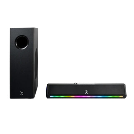 Perfect Choice Emphoria 2.1 RGB Lighting Soundbar with 70W Subwoofer, Black