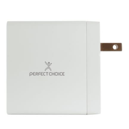 Perfect Choice 65W USB-C Wall Charger for Laptop/Tablet/Smartphone