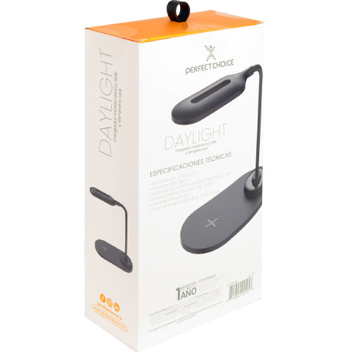PERFECT CHOICE WIRELESS CHARGER WITH LED DAYLIGHT LAMP