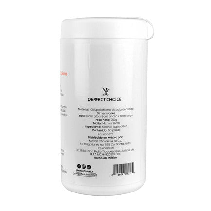Perfect Choice Cleaning Wipes for electronic equipment Tub with 50 pcs