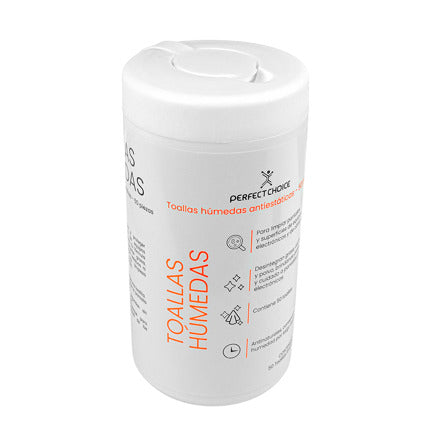 Perfect Choice Cleaning Wipes for electronic equipment Tub with 50 pcs