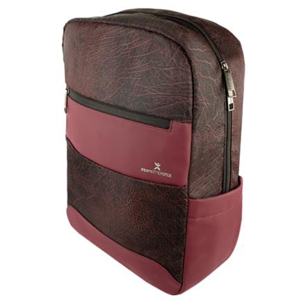 Perfect Choice Phenix 15.6"-17" Laptop Backpack, Burgundy