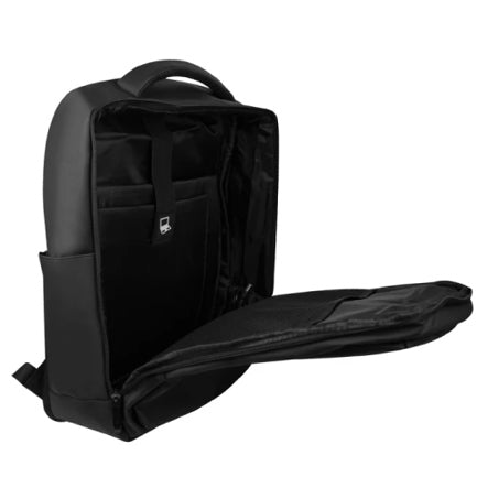 PERFECT CHOICE EXPANDABLE WATER-RESISTANT LAPTOP BACKPACK - TUNDRA BLACK