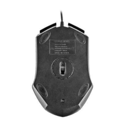 Mouse Easy Line Óptico Alámbrico USB 1200dpi Color Negro