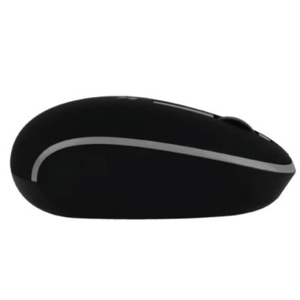 Mouse Inalámbrico Perfect Choice Whisper 2.4 GHz Conector Dual USB C/A Alcance 10m Color Negro