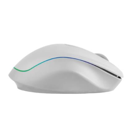 RATON INALAMBRICO PERFECT CHOICE BLANCO RECARGABLE CON LUZ Y CLIC SILENCIOSO LUMIER PRO