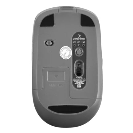 Mouse Inalámbrico Ergonómico Perfect Choice Iluminación RGB Orion 3200 dpi Negro/Gris