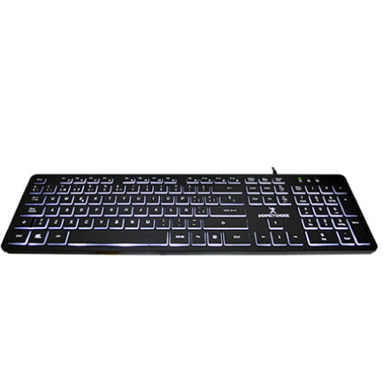 TECLADO PERFECT CHOICE CON ILUMINACION EN TECLAS PARA OFICINA - BACKLIGHT
