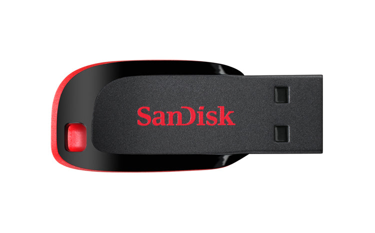 Memoria USB SanDisk Cruzer Blade CZ50 128GB USB-A 2.0 Lectura 150MBs Negro Rojo