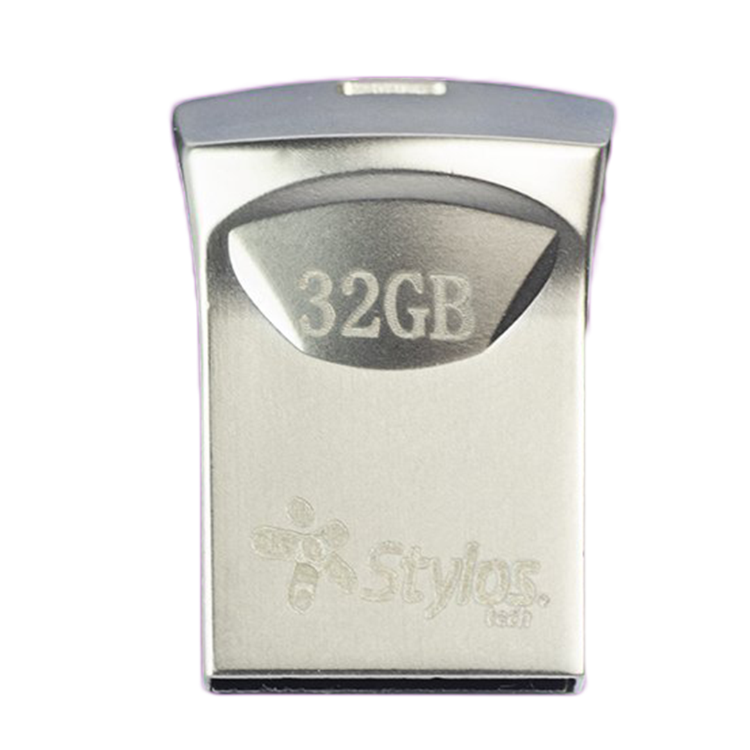 Memoria USB Stylos ST125 32GB Conexion Tipo A 2.0 Mini Metalica Plata
